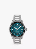 Tissot Seastar Powermatic 80 automatic watch silver bracelet blue dial, UK version
