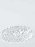 John Lewis fluted glass soap dish in clear, UK version