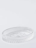 John Lewis fluted glass soap dish in clear, UK version
