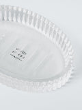 John Lewis fluted glass soap dish in clear, UK version