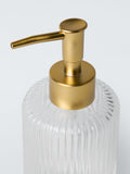 John Lewis fluted glass soap dispenser 270ml, imported from the UK