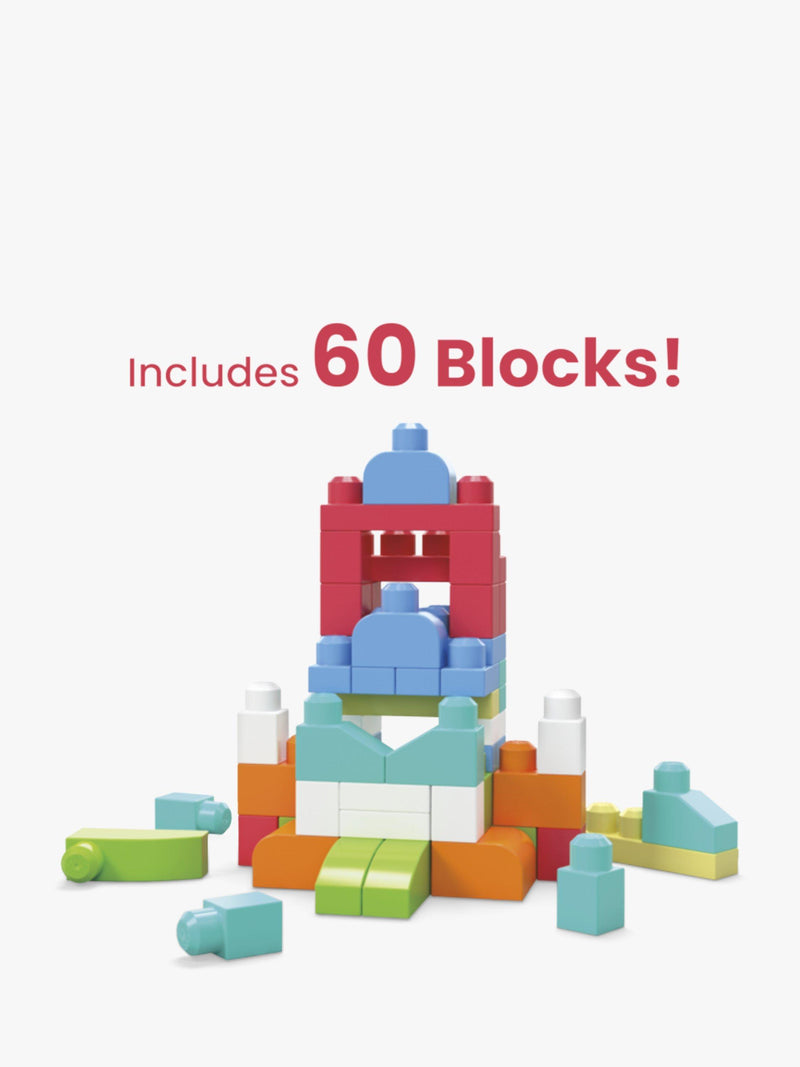 Mega Bloks building blocks set 60 blocks big bag, UK version