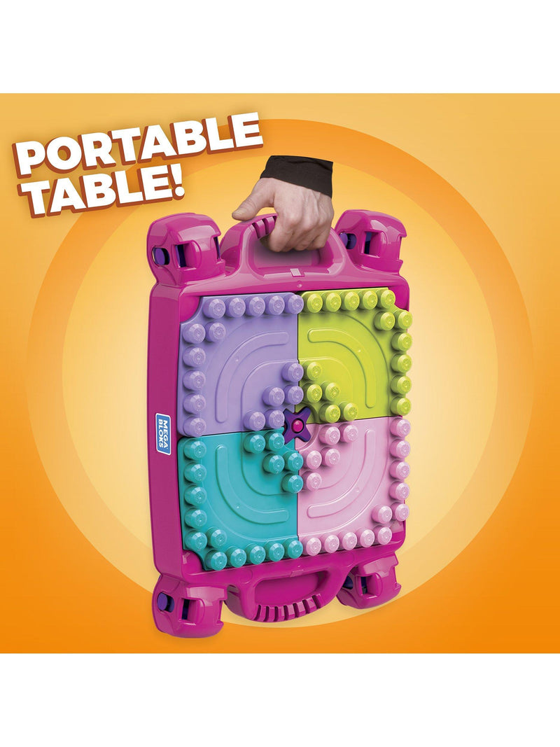 Mega Bloks construction table pink 30 pieces - British product