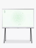 Samsung The Serif (2024) QLED HDR 4K Ultra HD Smart TV, 50 inch with TVPlus & Bouroullec Brothers Design, Cloud White