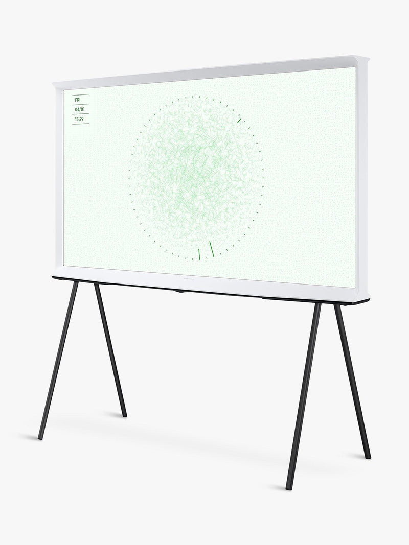 Samsung The Serif (2024) QLED HDR 4K Ultra HD Smart TV, 50 inch with TVPlus & Bouroullec Brothers Design, Cloud White