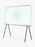 Samsung The Serif (2024) QLED HDR 4K Ultra HD Smart TV, 50 inch with TVPlus & Bouroullec Brothers Design, Cloud White