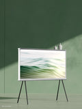 Samsung The Serif (2024) QLED HDR 4K Ultra HD Smart TV, 50 inch with TVPlus & Bouroullec Brothers Design, Cloud White