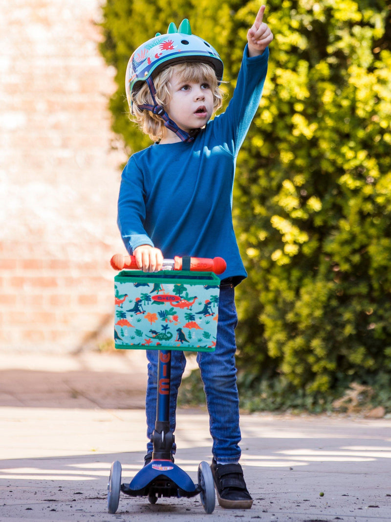 Micro Scooters dinosaur child-friendly folding basket (British brand)