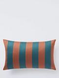 John Lewis X Collagerie Satin Stripe Cushion - Auburn