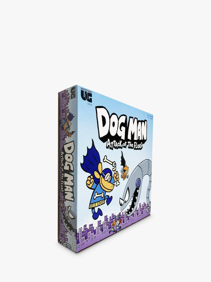 University Games Dog Man Attack of the FLEAS board game, imported from the UK