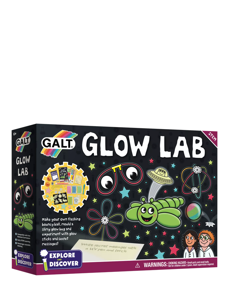 Galt Glow Lab STEM set glow experiments British product
