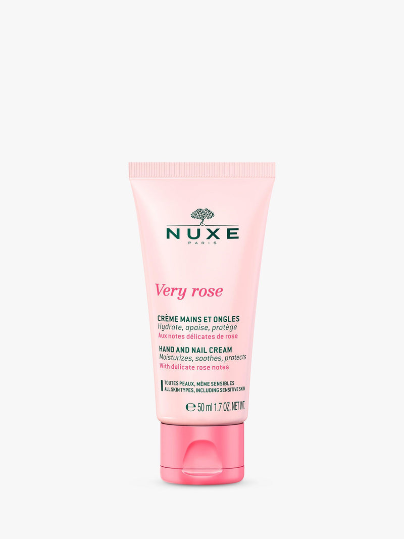 NUXE Very Rose Hand & Nail Cream 50ml, imported from the UK