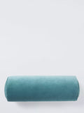 John Lewis Cotton Velvet Bolster Cushion, Teal