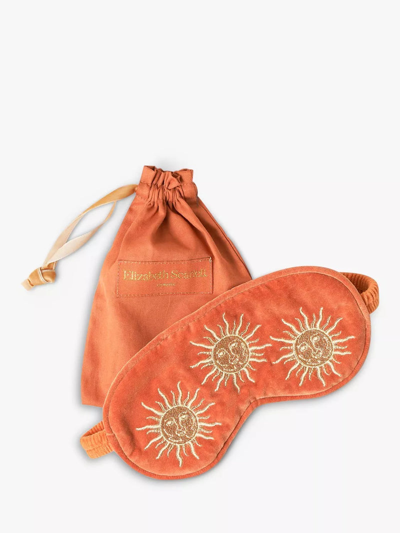 Elizabeth Scarlett lavender filled velvet eye mask, imported from the UK