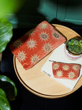 Elizabeth Scarlett Sun Goddess velvet coin purse with sun embroidery - British product