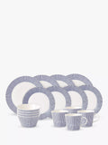 Royal Doulton Pacific dot porcelain dinnerware set blue 16 piece (British brand)