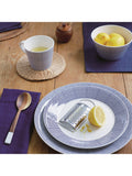 Royal Doulton Pacific dot porcelain dinnerware set blue 16 piece (British brand)