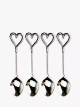 John Lewis Selbrae House Love Heart Stainless Steel Spoons, Set of 4- Buy online at McGrocer