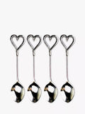 Selbrae House love heart stainless steel spoons, set of 4, UK version