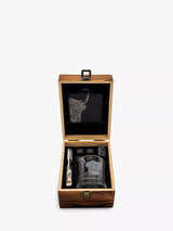 John Lewis Selbrae House Highland Cow Slate Coaster & Whisky Glass Tumbler Gift Set- Buy online at McGrocer