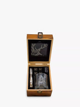 John Lewis Selbrae House Stag Whisky Tumbler and Slate Coaster Gift Set- Buy online at McGrocer