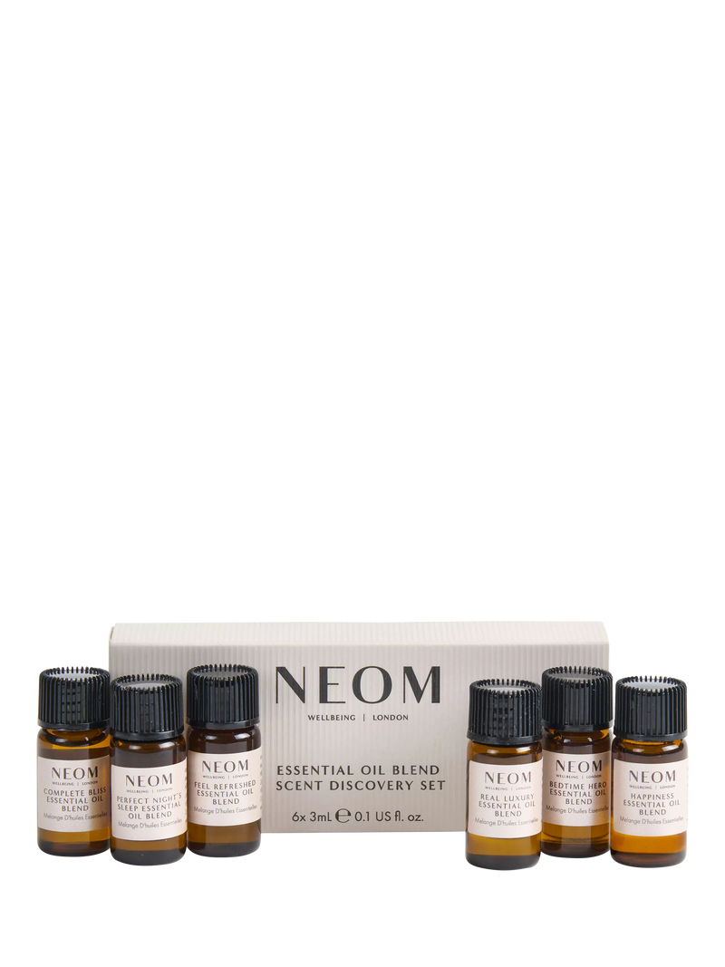 NEOM Wellbeing London essential oil discovery set 66g, imported from the UK