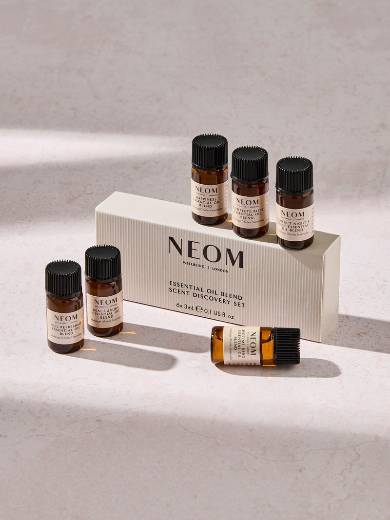 NEOM Wellbeing London essential oil discovery set 66g, imported from the UK