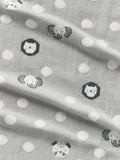 John Lewis baby blanket safari spot print grey 80x100cm - British product