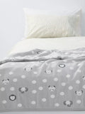 John Lewis baby blanket safari spot print grey 80x100cm - British product