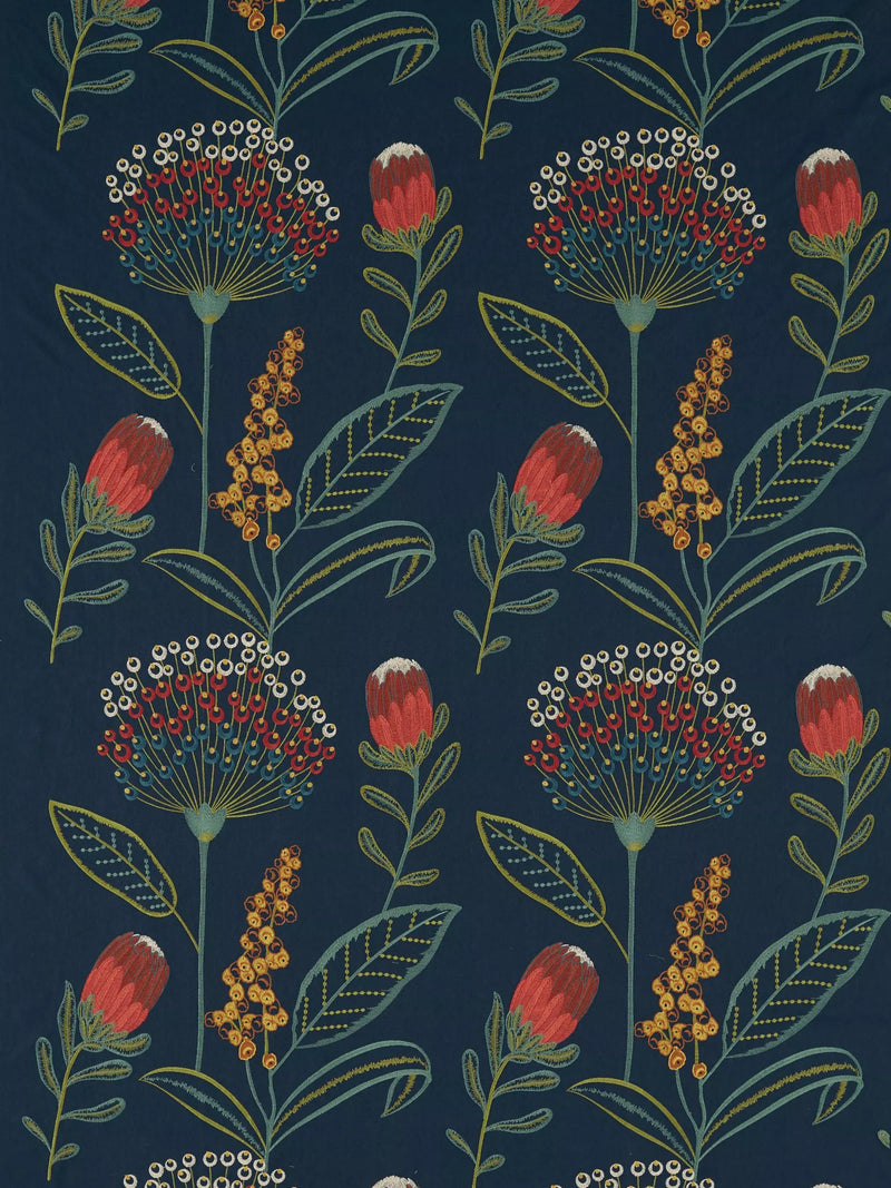 Clarke & Clarke Protini Embroidered Floral Furnishing Fabric 125cm x 30m