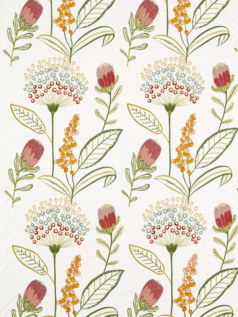 Clarke & Clarke Protini Embroidered Floral Furnishing Fabric 125cm x 30m