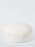 Boucle Round Cushion in Marshmallow White