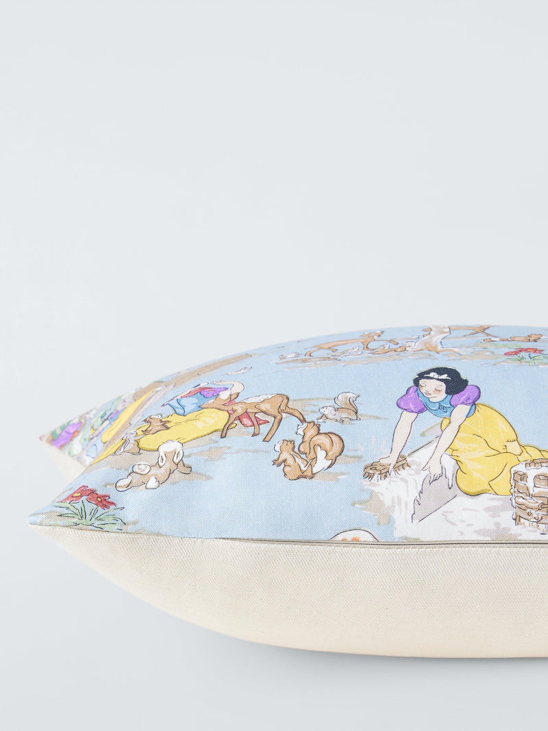 Disney Home x Sanderson Snow White cushion with floral pattern, UK version