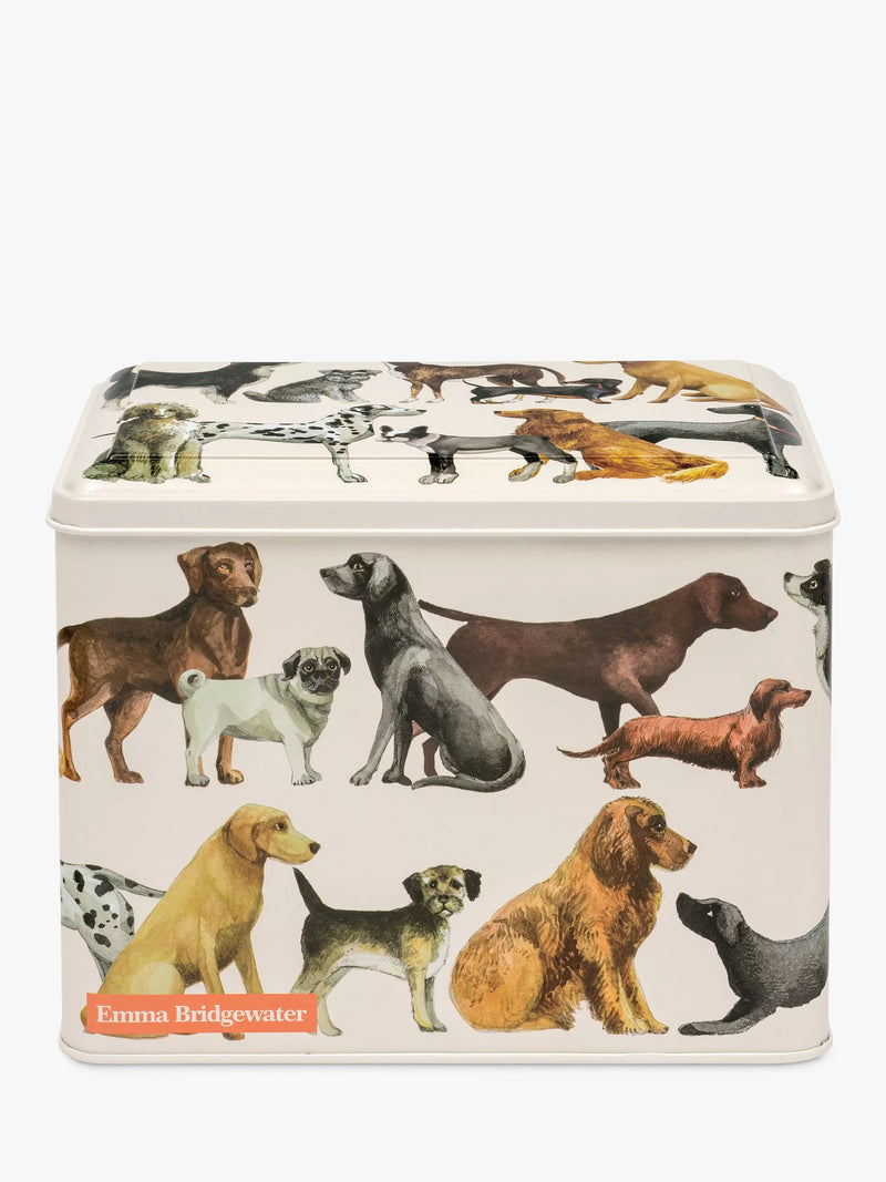 Emma Bridgewater dogs rectangular tin caddy 3.3L (British brand)