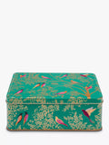 Sara Miller storage tin bird design green 2.25L, imported from the UK