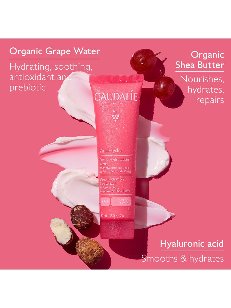 Caudalie VinoHydra S.O.S Deep Hydration Moisturiser 60ml, imported from the UK