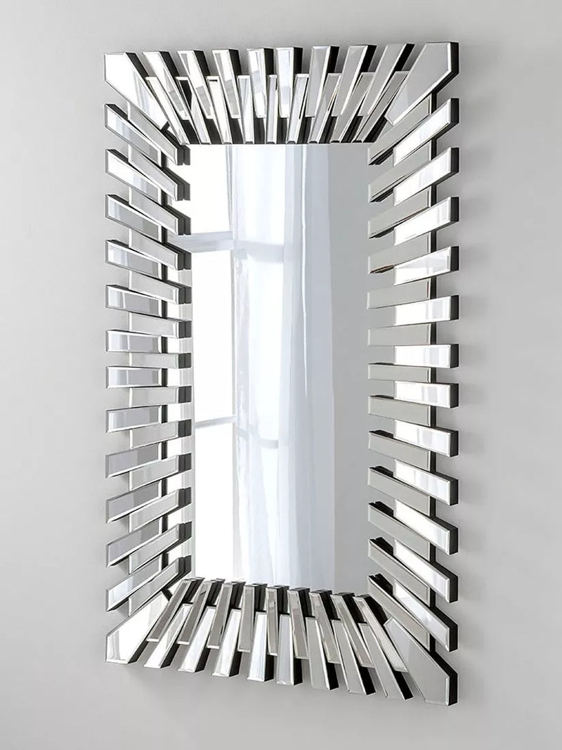 Yearn faceted bevelled glass wall mirror 120x80cm, UK version