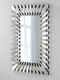 Yearn faceted bevelled glass wall mirror 120x80cm, UK version