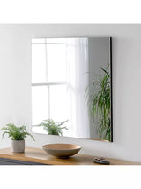 John Lewis Yearn Delicacy Square Wood Frame Wall Mirror 80cm- Buy online at McGrocer