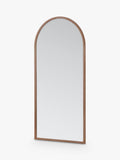 Yearn full-length mirror arched frame natural 180x80cm - British product