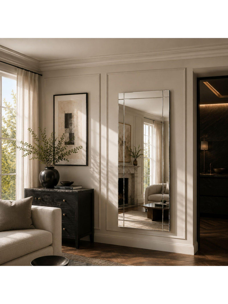 Yearn Oxford bevelled glass full-length mirror 170x80cm (British brand)