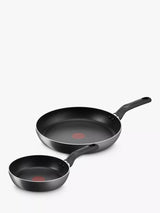 John Lewis Tefal Efficient Aluminium Non-Stick Frying Pan Set 2 Piece- Buy online at McGrocer