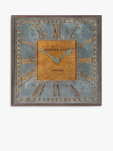 John Lewis Thomas Kent Florentine Square Roman Numeral Wall Clock, 60cm, Grey- Buy online at McGrocer