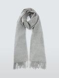 John Lewis blanket wool scarf plain rectangular 50.5 x 198cm - British product