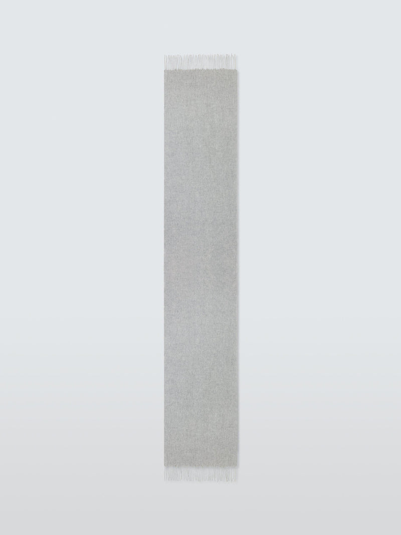 John Lewis blanket wool scarf plain rectangular 50.5 x 198cm - British product