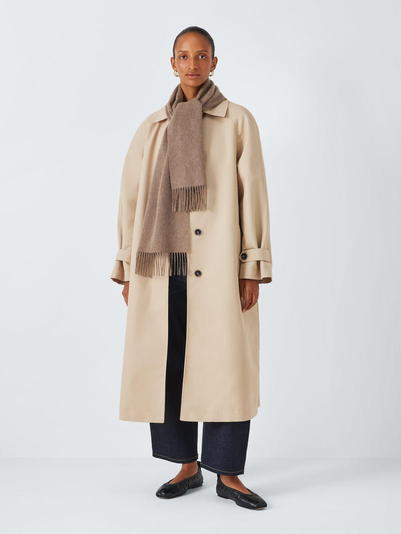 John Lewis fringed wool scarf 165x29cm, UK version