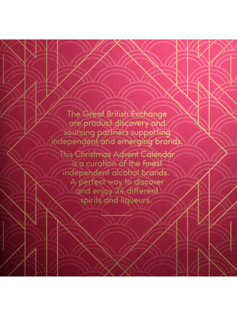 The Great British Exchange 24 days spirits advent calendar, imported from the UK