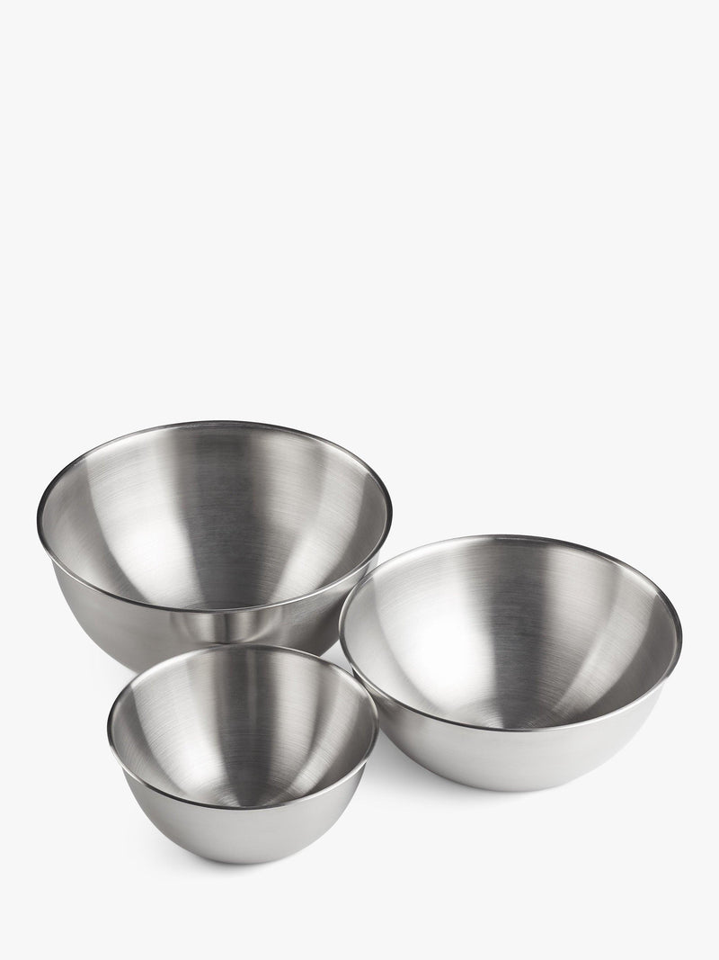 John Lewis nesting mixing bowls set of three, imported from the UK