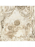 Sanderson Pygmalion themed wallpaper mural in Alabaster, four panels, three metres (British brand)