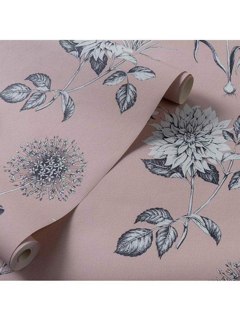 Clarke & Clarke Roseraie wallpaper 10m - British product